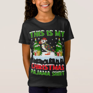Camiseta Engraçado Este É O Meu Natal Pajama Puffin No Nata