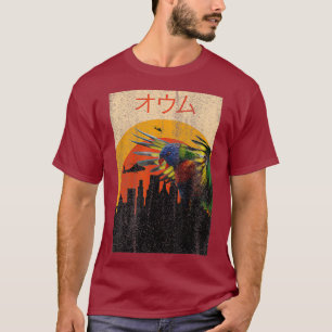 Camiseta Engraçado Estilo Japonês Poster de Filme de Papaga