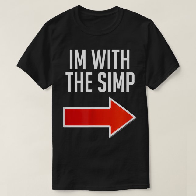 Camiseta Engraçado, estou com o Simp. (Frente do Design)