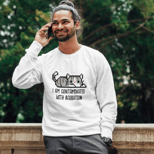 Camiseta Engraçado "Estou Contaminado com Radiação" Meme Ca