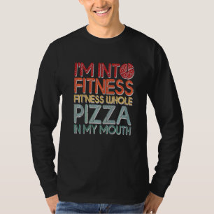 Camiseta Engraçado, estou na Malhação de pizza inteira no m