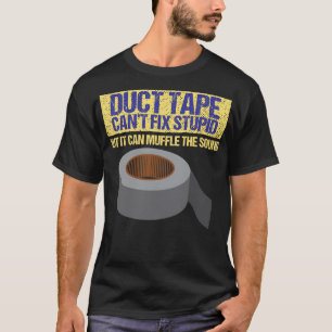 Camiseta Engraçado Estúpido de Corrigir o Núcleo de Fita Du