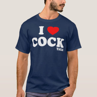 Camiseta Engraçado Eu Adoro Cocktails Eu Coração Bebendo