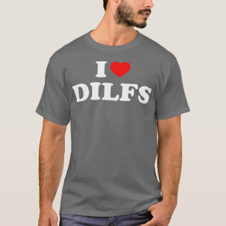 Camiseta Engraçado eu adoro DLFs Eu coração DLFs Coração Ve