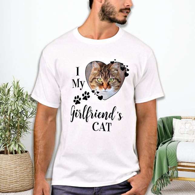 Camiseta Engraçado Eu Adoro Minha Foto De Pet De Gato Fofo. (Criador carregado)