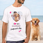 Camiseta Engraçado Eu Adoro Minha Foto Personalizada Do Diá<br><div class="desc">Quem você realmente ama? Sua namorada ou seu cachorro! Dê o presente perfeito para o seu namorado, este dia de os namorados com esta camisa engraçada de amante de cachorro! Deve ter para cada amante de cachorro, mãe de cachorro e pai de cachorro! Uma reviravolta divertida em I Love My...</div>