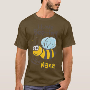 Camiseta Engraçado Eu Adoro Ser Chamada De Nana Vovó Bee De
