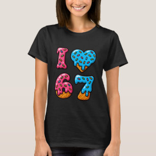 Camiseta Engraçado Eu Amo 67 Sorvete Gotejamento Sessenta E