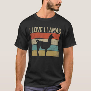 Camiseta Engraçado Eu Amo Lhamas Eu gosto do meu amante de