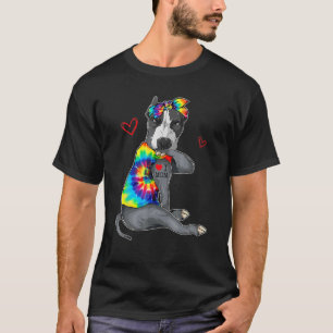 Camiseta Engraçado Eu Amo Mamãe Tatto Pitbull Cachorro Mãe
