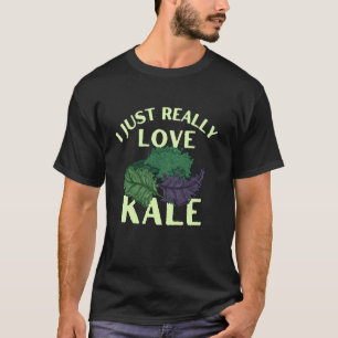 Camiseta Engraçado Eu Amo Mesmo Couve Vegetariano Vegano Ve