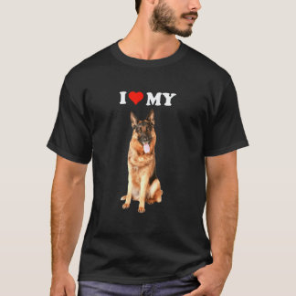 Camiseta Engraçado Eu Amo Meu Cachorro Husky