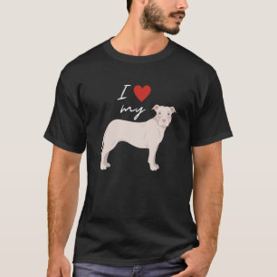 Camiseta Engraçado Eu Amo Meu Cachorro Terrier Pit Bull Ame