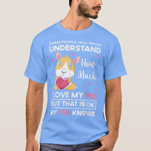 Camiseta Engraçado, Eu Amo Meu Porco Doméstico Farmador De