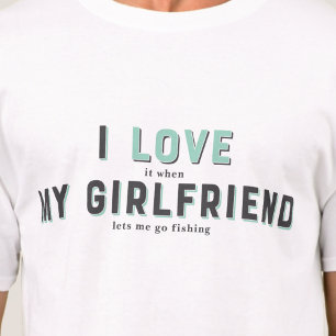 Camiseta Engraçado Eu Amo Minha Namorada