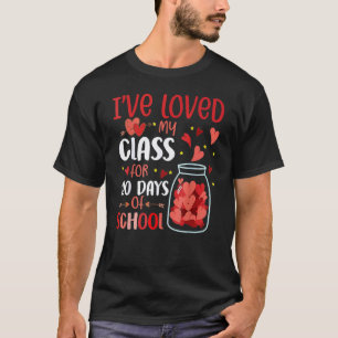 Camiseta Engraçado Eu Amo Minha Turma Há 100 Dias De Escola