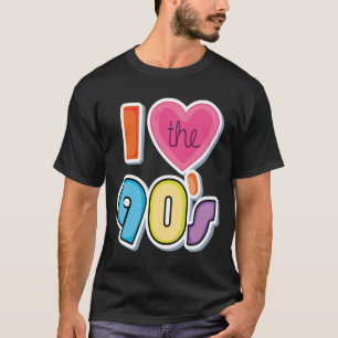 Camiseta Engraçado Eu Amo Os Anos 90, Festa Tema Anos 90 