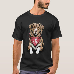 Camiseta Engraçado Eu Amo Pai Nova Scotia Duck Tolling Retr