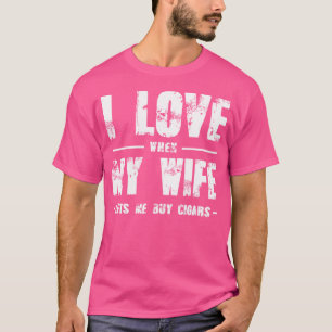 Camiseta Engraçado Eu Amo Quando Minha Esposa Me Deixa Comp