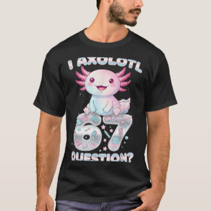 Camiseta Engraçado Eu Axolote 67 Perguntas Seis Sete Menino