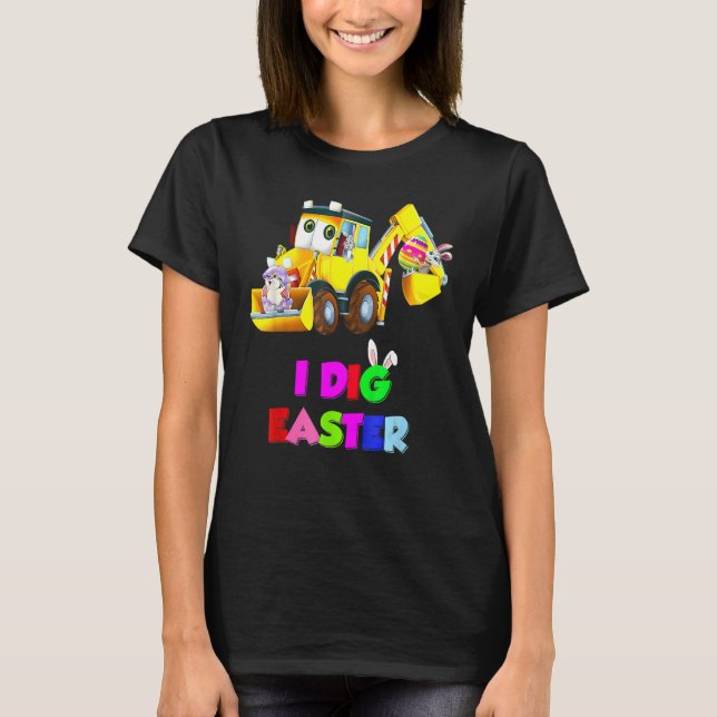 Camiseta Engraçado, Eu Canto Bons Escavadores Da Páscoa (Frente)