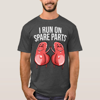 Camiseta Engraçado Eu Corro Em Peças Sobressalentes Homens