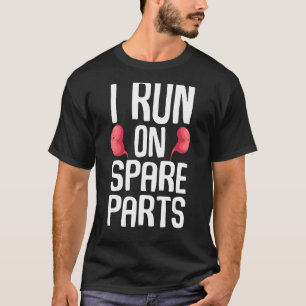 Camiseta Engraçado Eu Corro Em Peças Sobressalentes Legal P
