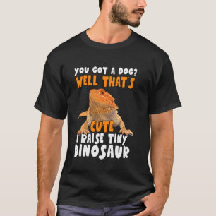 Camiseta Engraçado Eu Crio Dragão Barbudo de Estimação Dino