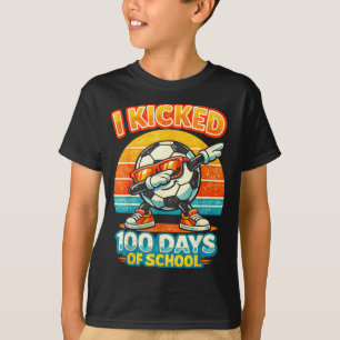 Camiseta Engraçado Eu Dei 100 Chutes Em 100 Dias De Escola 