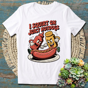Camiseta Engraçado Eu Esguichar Cachorros Jucultos - Comida