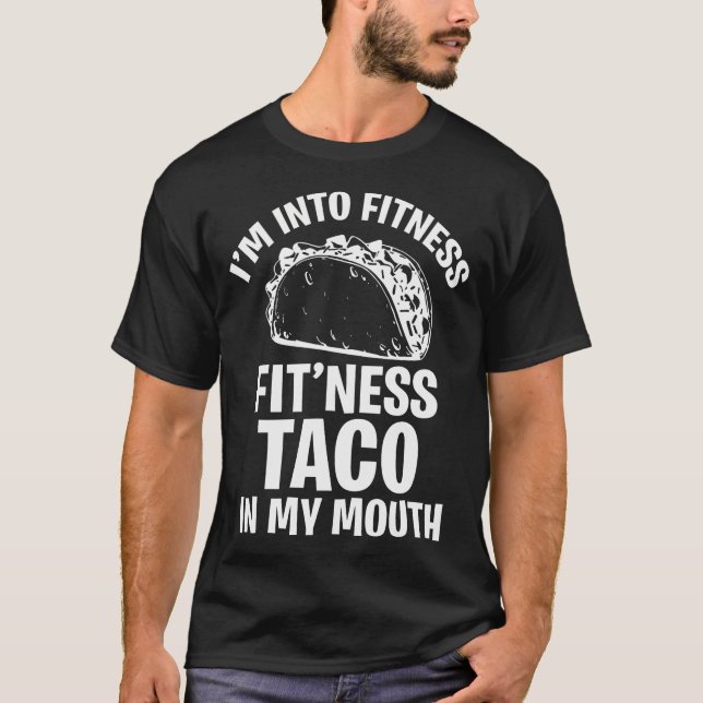 Camiseta Engraçado Eu Estar Na Malhação Taco Em Minha Boca  (Frente)