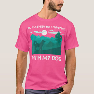 Camiseta Engraçado Eu Estaria Preferencialmente Acampando C