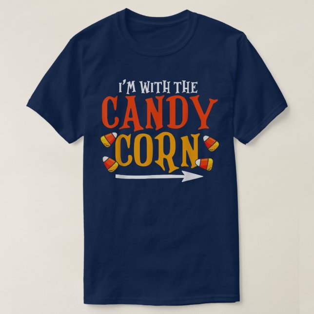 Camiseta Engraçado Eu Estou Com O Halloween Da Milha De Can (Frente do Design)