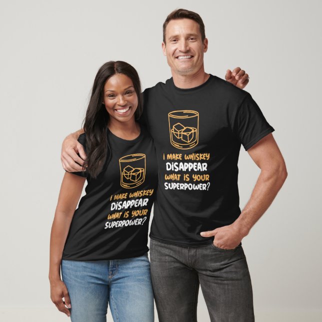 Camiseta Engraçado Eu Fazer Whiskey Desaparecer (Unissex)
