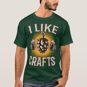 Camiseta Engraçado Eu Gosto De Artesanatos Que Criam Saltos