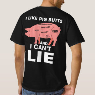 Camiseta Engraçado Eu Gosto De Bumbuns De Porcos E Não Po