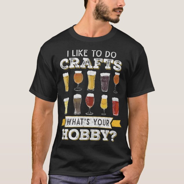 Camiseta Engraçado Eu Gosto De Fazer Artesanatos Que Seu Ar (Frente)