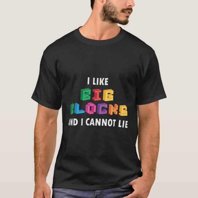 Camiseta Engraçado Eu Gosto De Grandes Blocos De Edifícios  (Frente)