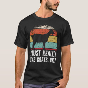 Camiseta Engraçado, Eu Gosto Muito De Cabras, Ok?