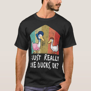 Camiseta Engraçado, Eu Gosto Muito De Patos Labrador.
