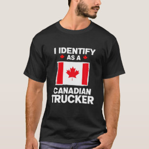 Camiseta Engraçado Eu Identifico Como Um Con Canadiano Da