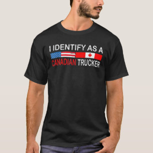 Camiseta Engraçado Eu Identifico Como Um Con Canadiano Da