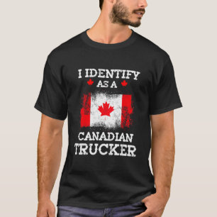 Camiseta Engraçado Eu Identifico Como Um Con Canadiano Da L