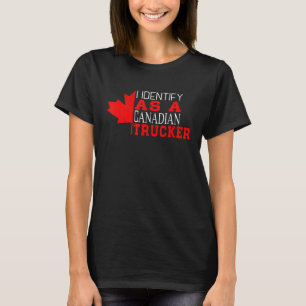 Camiseta Engraçado Eu Identifico Como Um Con Canadiano Da L