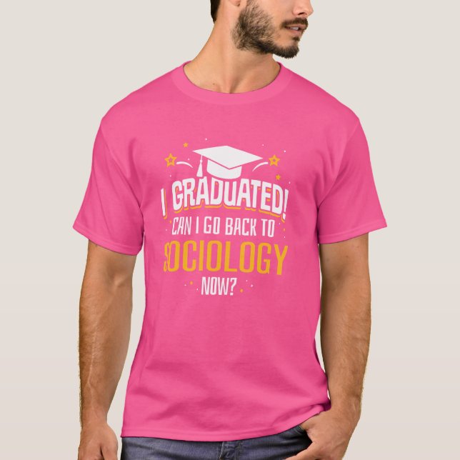 Camiseta Engraçado, eu me formei, agora posso voltar para S (Frente)