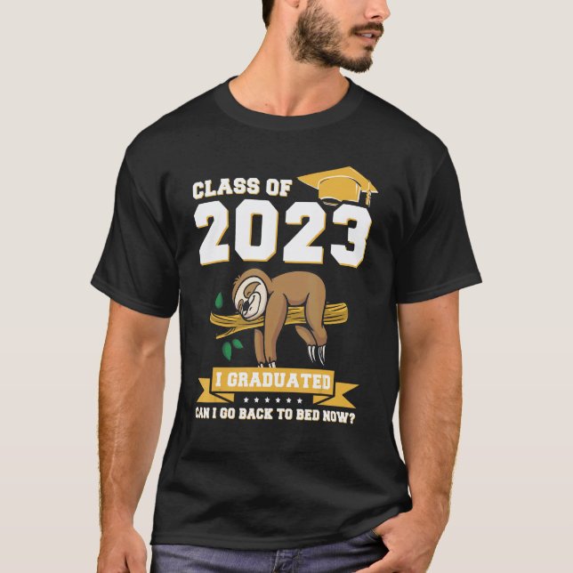 Camiseta Engraçado Eu Me Formei Posso Voltar Para A Cama Ag (Frente)