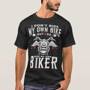 Camiseta Engraçado Eu Não Ando De Bicicleta Mas Eu Ando De
