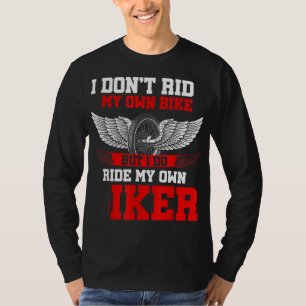 Camiseta Engraçado Eu Não Ando De Bicicleta Mas Eu Ando De
