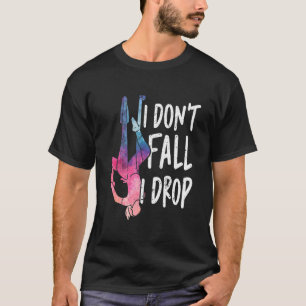 Camiseta Engraçado Eu Não Caio Eu Deixo Cair Amante de Yoga