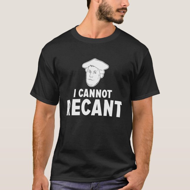 Camiseta Engraçado eu não posso me lembrar de Martin Luther (Frente)